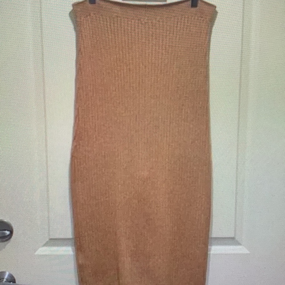 Tan Ribbed Knit Pants - Picture 3 of 3